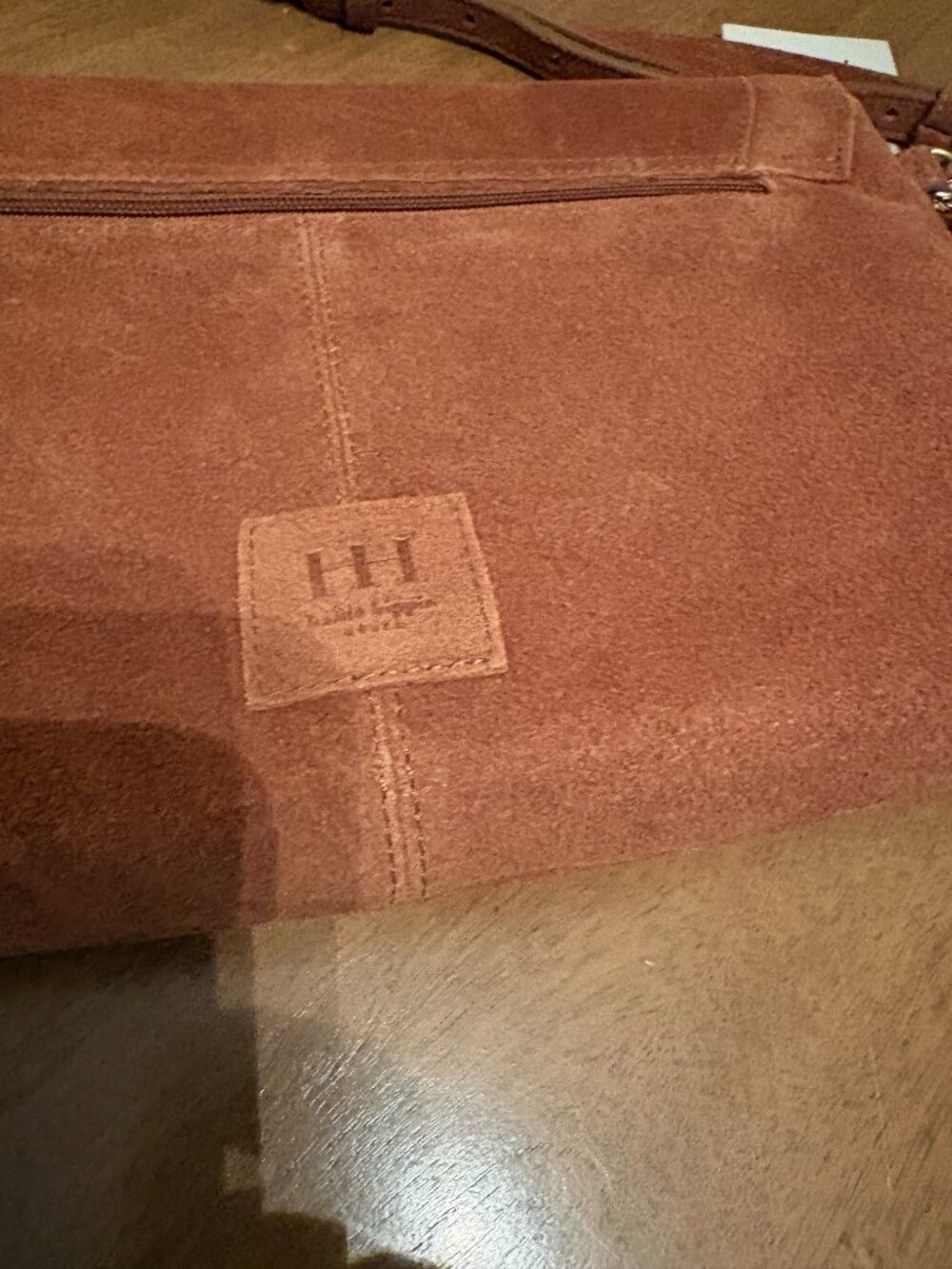 NWT Haute Hippie Boho Suede Fringe Cross Body Bag in Rich Brown. - Picture 11 of 15